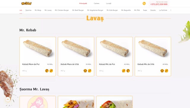 Mr. Kebab Website
